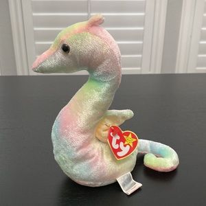 TY Beanie Baby “Neon” the Rainbow Seahorse - 1999